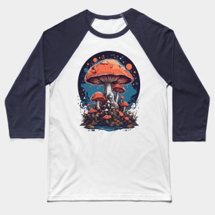 Mushroom Kingdom Art Baseball T-Shirt